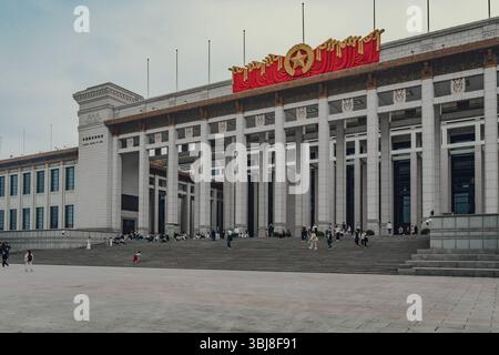 Reisen Sie Peking die wichtigsten Orte in der chinesischen Kulturgeschichte Nationalmuseum von China auf dem Platz des Himmlischen Friedens in Peking, der Hauptstadt des Volkes Stockfoto