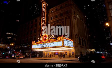 Skyline von Chicago in Illinois USA. Reiseziel. Touristisches Wahrzeichen. Wunderschöne Innenstadt von Chicago in den Vereinigten Staaten. Stockfoto