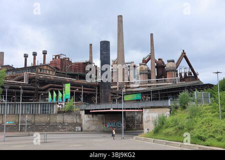 Bau der Völklinger Hütte in Völklingen, Saarland Stockfoto