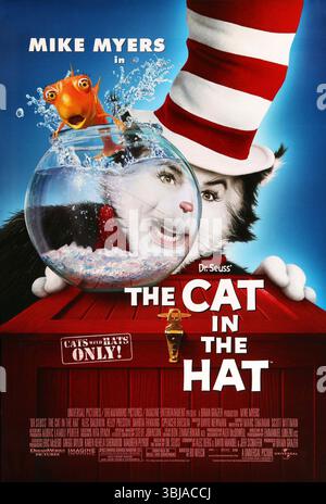 Die Katze im Hut-Poster Mike Myers Stockfoto