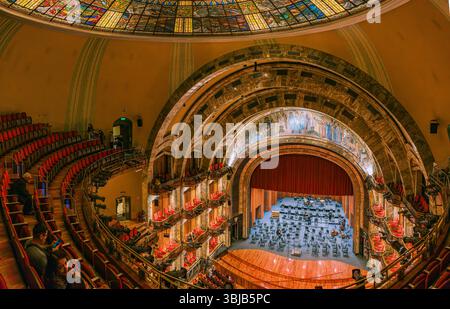 Palacio de Bellas Artes Auditorium Interior in Mexiko-Stadt Stockfoto