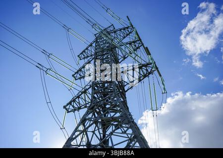 330-kV-Freistromturm, Litauen Stockfoto
