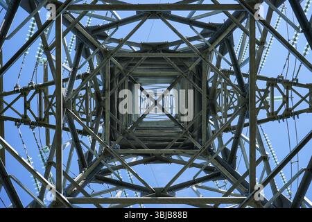 330-kV-Freistromturm, Litauen Stockfoto