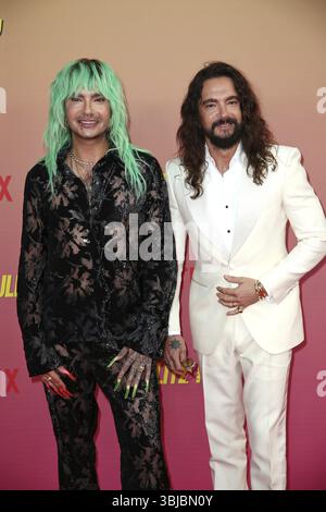 Bill Kaulitz und Tom Kaulitz - Special Screening Netflix Series Kaulitz & Kaulitz Staffel 2, Delphi Filmpalast, Berlin, 12.6.25 Stockfoto