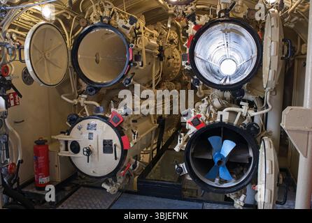 Bremerhaven – 29. Mai 2025: Die Wilhelm Bauer ist ein deutsches U-Boot des Typs XXI, das kurz vor dem Ende des Zweiten Weltkriegs fertiggestellt wurde Stockfoto