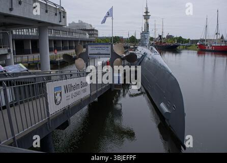 Bremerhaven – 29. Mai 2025: Die Wilhelm Bauer ist ein deutsches U-Boot des Typs XXI, das kurz vor dem Ende des Zweiten Weltkriegs fertiggestellt wurde Stockfoto