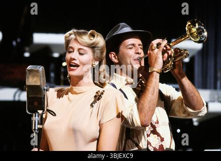 CYBILL SHEPHERD und BRUCE WILLIS bei MONDLICHT (1985). Kredit: ABC / Album Stockfoto