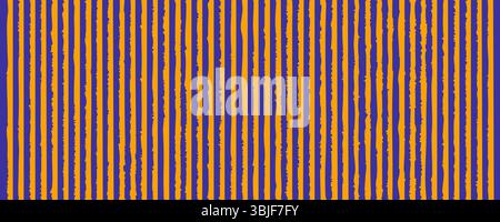 Stilvolles Muster mit abwechselnden blauen und gelben zackigen Streifen. Perfekt für Hintergründe, Branding, digitale Kunstwerke und kreative Projekte. Vecto Stock Vektor