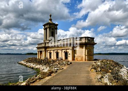 Matthäuskirche Rutland Water Stockfoto