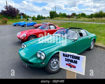 Französische Oldtimer von Sovam Stockfoto