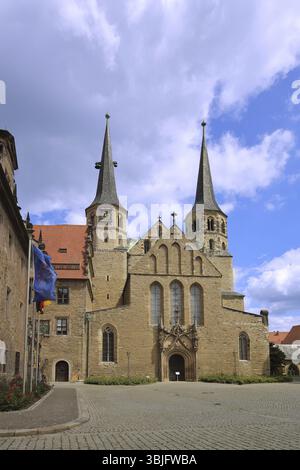 Romanische Kathedrale St. Johannes und St. Lawrence, Wahrzeichen, Merseburg, romanische Straße, Sachsen-Anhalt, Deutschland, Europa Stockfoto