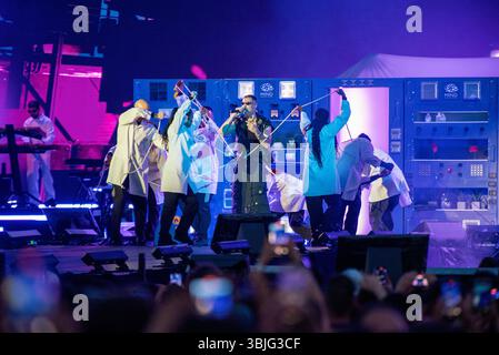 Marracash in Concerto allo Stadio Olimpico 'Grande Torino' Foto di Luca Moschini - Turin 14/06/2025 - Data Sold Out del Tour 'Marra Stadi 2025' Stockfoto