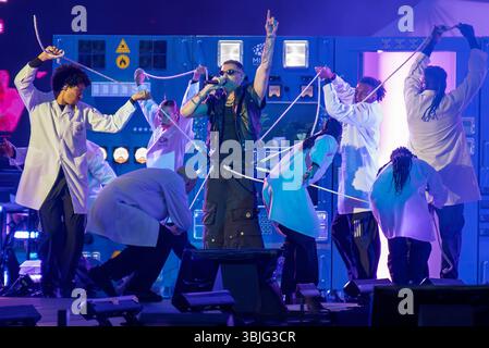 Marracash in Concerto allo Stadio Olimpico 'Grande Torino' Foto di Luca Moschini - Turin 14/06/2025 - Data Sold Out del Tour 'Marra Stadi 2025' Stockfoto