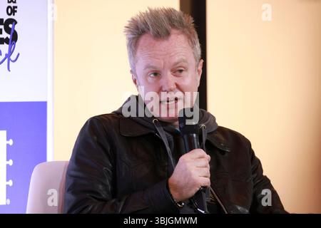 Sao Paulo, Sao Paulo, Brasilien. Juni 2025. Sao paulo (sp), 15/2025 Ã¢â‚¬' Festival/Pressekonferenz/Deep Purple/Music/sp Ã¢â‚¬' Musiker simon mcbride von der Band Deep Purple hält eine Pressekonferenz ab, bevor er beim Best of Blues and Rock Festival auftritt, das jetzt in seiner 12. Auflage erscheint. Die Veranstaltung, die beiden musikalischen Genres gewidmet ist, findet an diesem sonntag, dem 15. juni 2025, im Außenbereich des Auditoriums ibirapuera in der südlichen Region der Hauptstadt paulo statt. (Foto: Leco Viana/Thenews2/Zumapress) (Foto: © Leco Viana/TheNEWS2 via ZUMA Press Wire) REDAKTIONELLE VERWENDUNG ONL Stockfoto