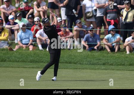 Caledon, Ontario, Kanada. Juni 2025. Danny Willett hat in der Finalrunde der RBC Canadian Open im Osprey Valley in Caledon, Ontario, Kanada, den 18. Platz erreicht. Daniel Lea/CSM/Alamy Live News Stockfoto