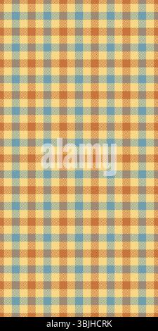 Warmes, herbstliches Gingham-Muster. Perfekt für rustikale Designs, Projekte mit Fallthemen oder für einen Hauch von heimischem Charme. Stock Vektor