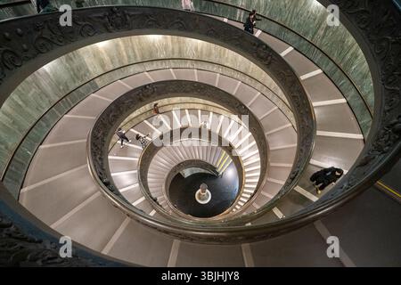 Bramante-Treppe, Vatikanische Museen Stockfoto