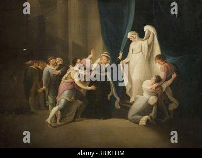 Hamilton, William; Szene aus Shakespeares „A Winter's Tale“; Birmingham Museums Trust; http://www.artuk.org/artworks/scene-from-shakespeares-a-winters-tale-33346 Stockfoto