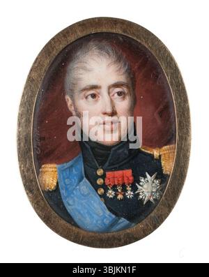 Das Gemälde von Daniel Saint aus dem 18. Jahrhundert von Karl X., König von Frankreich und Navarra, zeigt den Monarchen in königlicher Kleidung. Das Werk ist ein Beispiel für klassische Porträts und befindet sich im Nationalmuseum. Stockfoto