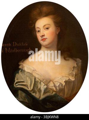 Kneller, Godfrey; Sarah Churchill (1660–1744), Herzogin von Marlborough; National Trust, Antony; http://www.artuk.org/artworks/sarah-churchill-16601744-duchess-of-marlborough-99139 Stockfoto