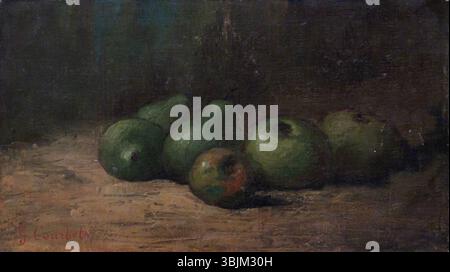 Courbet, Gustave; Stillleben mit Äpfeln und Birnen; William Morris Gallery; http://www.artuk.org/artworks/still-life-with-apples-and-pears-135365 Stockfoto