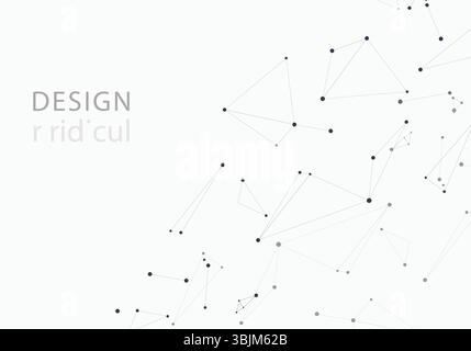 Verbindungsleitungen und Punkte Stock Vektor