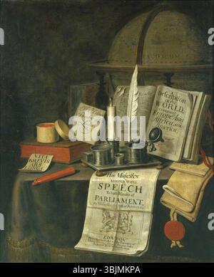Collier, Edwaert; Stillleben; Tate; http://www.artuk.org/artworks/still-life-198257 Stockfoto