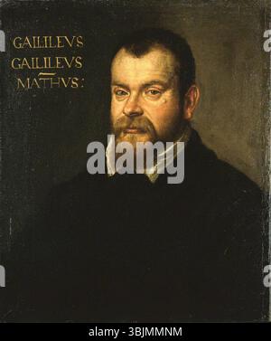 Apollodoro, Francesco; Galileo Galilei (1564-1642); Nationales Meeresmuseum; http://www.artuk.org/artworks/galileo-galilei-15641642-172529 Stockfoto