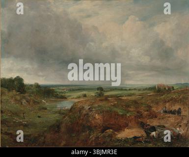49.18.4; John Constable, Englisch, 1776 - 1837 (Künstler); Branch Hill Pond, Hampstead Heath; 1824-25; Öl auf Leinwand; nicht gerahmt: 1/2 x 30 3/4 Zoll (62,23 x 78,11 cm) gerahmt: 34 1/4 x 40 1/2 Zoll (87 x 102,87 cm); The Adolph D. and Wilkins C. Williams Collection; Virginia Museum of Fine Arts, Richmond Stockfoto