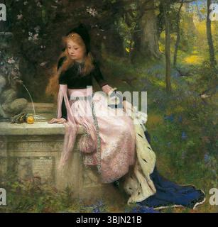 Symonds, William Robert; The Princess and the Frog; Bradford Museums and Galeries; http://www.artuk.org/artworks/the-princess-and-the-frog-23332 Stockfoto