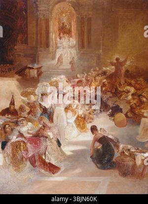 Turner, Joseph Mallord William; Christ Driving the Traders from the Temple; Tate; http://www.artuk.org/artworks/christ-driving-the-traders-from-the-temple-202522 Stockfoto