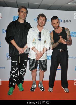 Am Sonntag, den 15. Juni 2025, in London, England, Großbritannien, wurde er mit Charlie Simpson, Matt Willis und James Bourne beim Summertime Ball der Hauptstadt mit Barclaycard im Wembley Stadium, Wembley, belegt. CAP/CAN ©CAN/Capital Pictures Stockfoto