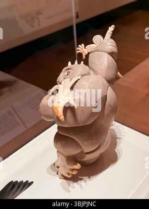 "Die Folgen des Unglaubens" von Michael Massie (Inuk/Métis), aus der Ausstellung "Stimmen der Arktis", Eiteljorg Museum, Indianapolis Stockfoto