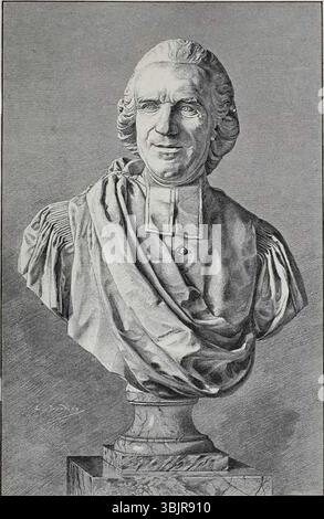 L'Abbé Jean-Louis Aubert (1731-1814) Moitte, Jean Guillaume (Ernte Seite 331). Stockfoto