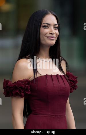 Rom, Italien, 16. Juni 2025 - Elodie nimmt an der Blauen Teppiche für die Nastri d'Argento Awards Teil. Credits: Luigi de Pompeis/Alamy Live News Stockfoto