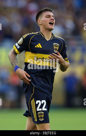 MIAMI, USA - 16. Juni 2025: Kevin Zenon von den CA Boca Juniors beim Spiel der FIFA Club-Weltmeisterschaft Gruppe C zwischen den CA Boca Juniors und SL Benfica im Hard Rock Stadium (Foto: Craig Mercer/ Alamy Live News) Stockfoto