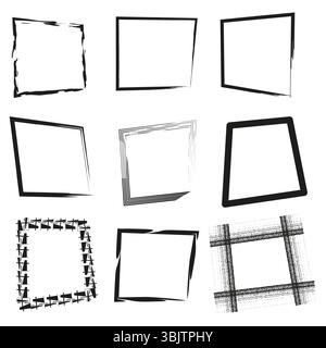 Papierbogensammlung. Leerer Dokumentstapel. Seiten mit Vektornotizen. Weißes Büromaterial. Stock Vektor