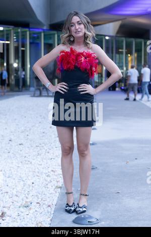 16. Juni 2025, Rome, RM, Italien: Die italienische Schauspielerin Sara Bosi nimmt am Fotoruf der Nastri d'Argento Awards 2025 beim MAXXI in Rom Teil (Foto: © Matteo Nardone/Pacific Press via ZUMA Press Wire). Nicht für kommerzielle ZWECKE! Stockfoto
