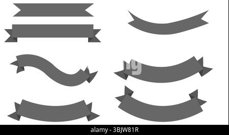 Band Schwarz Silhouette Symbole Vektor auf weißem Hintergrund Bestes Band Stock Vektor