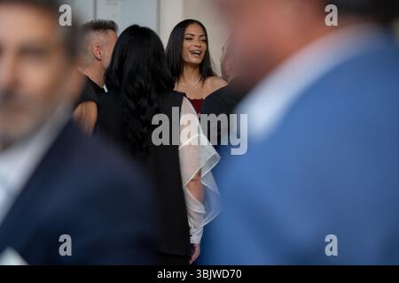 Rom, Italien. Juni 2025. Elodia nimmt am 16. Juni 2025 am 79. Nastri D’Argento 2025 Cinema Photocall in Rom Teil. (Foto: Luca Carlino/NurPhoto) Credit: NurPhoto SRL/Alamy Live News Stockfoto