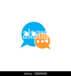 Bunter runder Bubbletalk Design Elternvektor Stock Vektor