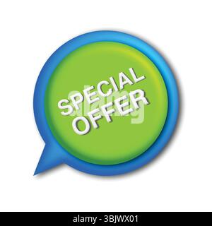 Green Special Offer Badge – Farbenfrohe Rabattetiketten Mit Vektor-Design Stock Vektor