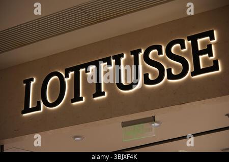 Shanghai, China - 29. März 2025: Lottusse Firmenlogo Stockfoto