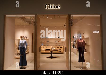 Shanghai, China, 29. März 2025: Chloé Bekleidungsgeschäft Stockfoto