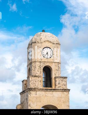 Palm Beach Worth Avenue Uhrturm Florida USA Stockfoto