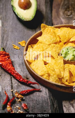 Tortilla-Nacho-Chips Stockfoto