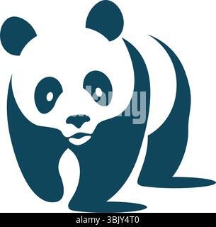 Designvorlage für das Symbol des Panda-Logos Stock Vektor