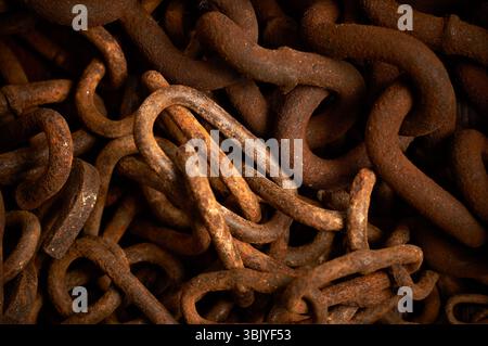 Rostige Ketten-Textur Stockfoto