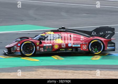 Le Mans 24 Stunden 2025 Juni 14/15 2025 Ferrari 50 wurde vom 4. Nach dem Rennen disqualifiziert Stockfoto
