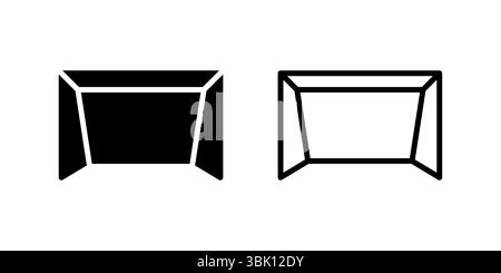 Torpfosten-Symbol mit Netz für Szenen Stock Vektor